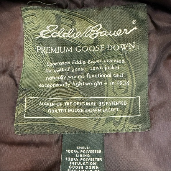 Eddie Bauer Premium Goose Down Puffer Vest Size M - Picture 4 of 4